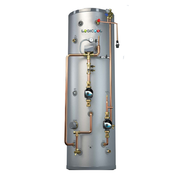 Logicool Pre-Plumbed inc. Buffer Standard & Slimline Heat Pump Cylinders (EN12897)
